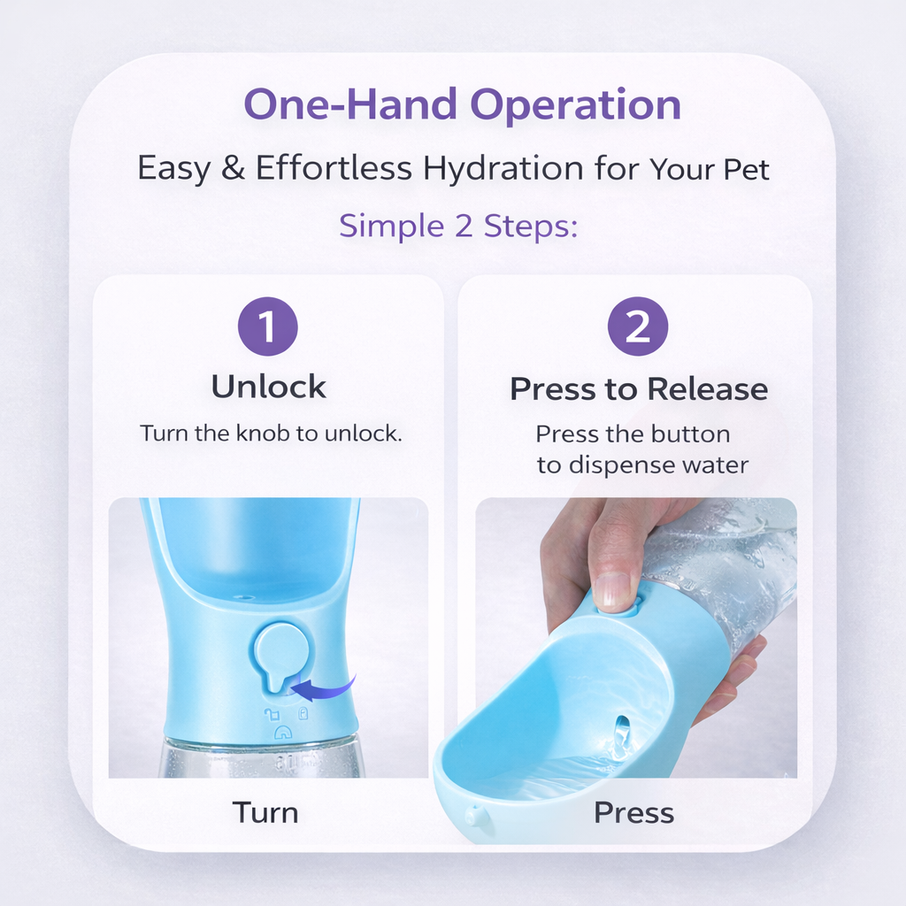 3-in-1 Pet Travel Bottle