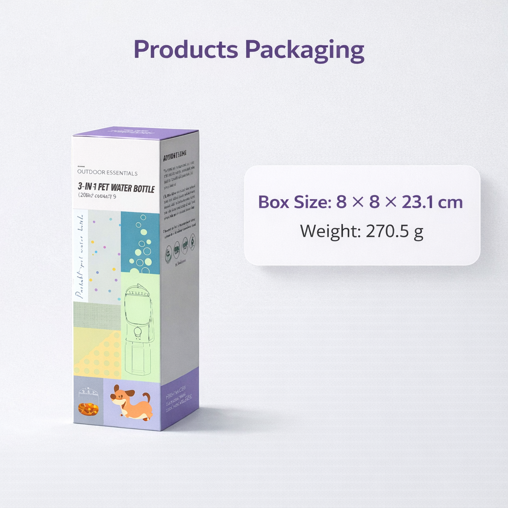 3-in-1 Pet Travel Bottle