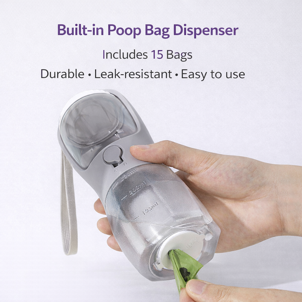 3-in-1 Pet Travel Bottle
